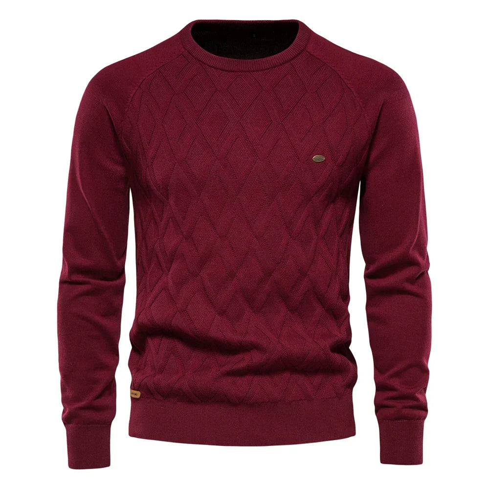Van Delft Mode® | Herentrui Met Ruit Design