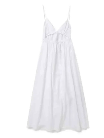 Klaudia | Witte Holiday-midi-jurk