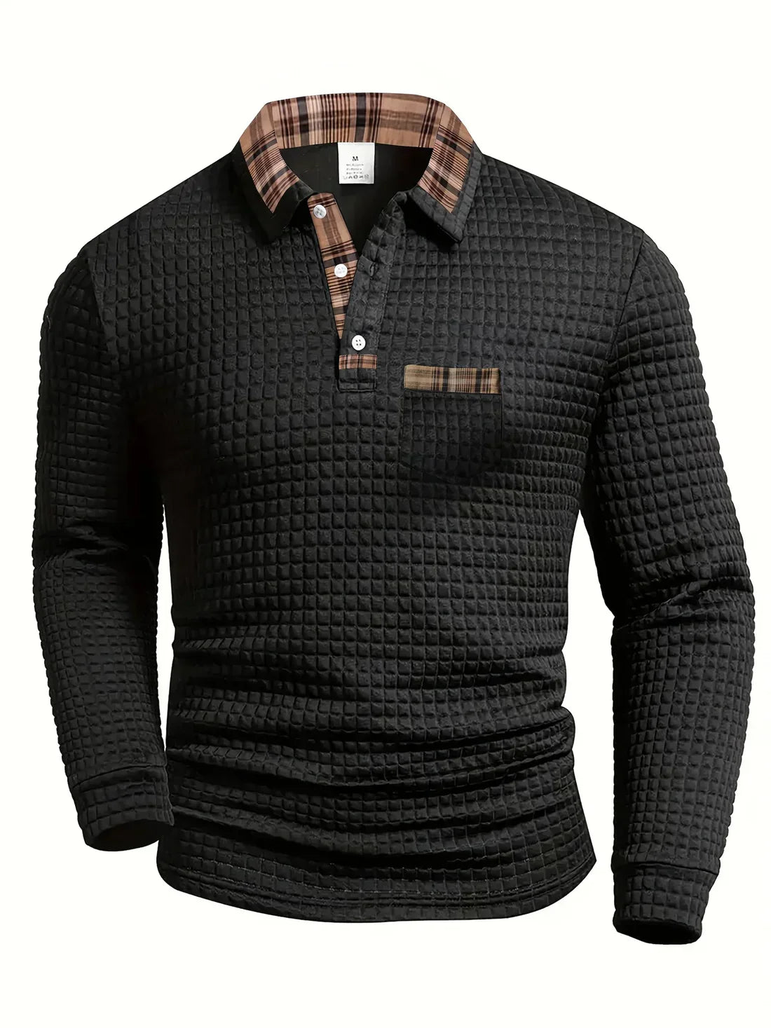 Janado® | Comfortabele heren polo met lange mouw