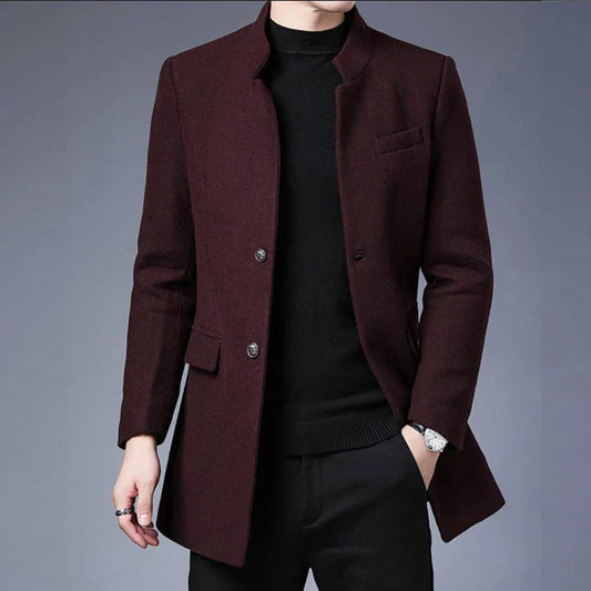 Heren Elegante Mantel | Minimalistisch Design | Slim Fit Winterjas