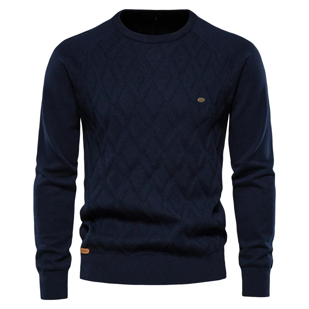 Van Delft Mode® | Herentrui Met Ruit Design