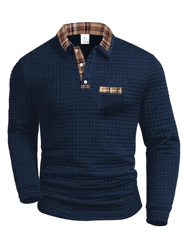 Janado® | Comfortabele heren polo met lange mouw