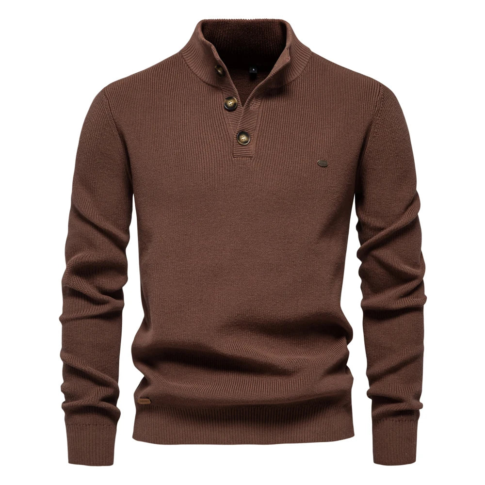 Van Delft Mode®  | Herentrui Met Knoopdesign
