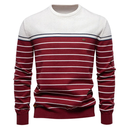 Van Delft Mode® | Herentrui Met Streepdesign