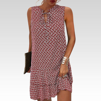 ELEONORA | Elegante mouwloze jurk met tailleband