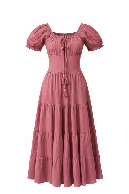 Vaiana Zomerjurk - Korte mouw Pastel roze