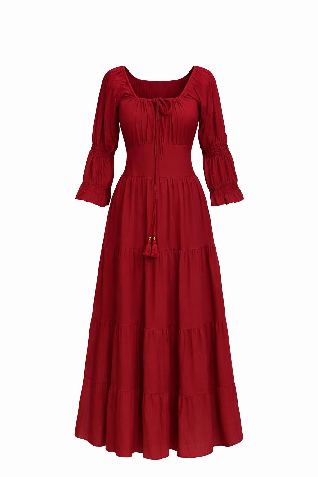 Vaiana Zomerjurk Knalrood 4 XL