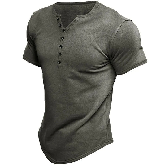 Henley Shirt Korte Mouw – Tijdloos en Casual