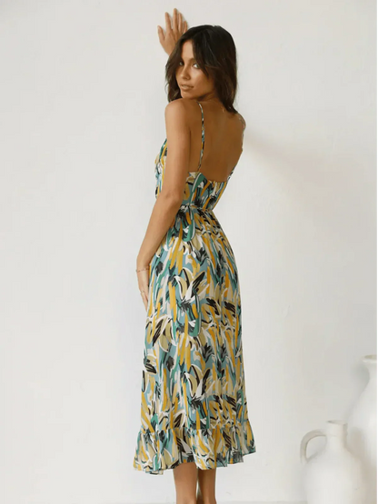 Chiara | Veelkleurige midi-jurk Chiara