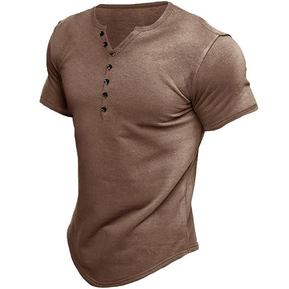 Henley Shirt Korte Mouw – Tijdloos en Casual