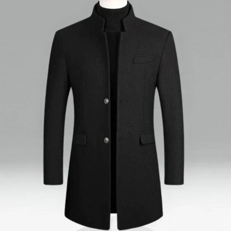 Heren Elegante Mantel | Minimalistisch Design | Slim Fit Winterjas