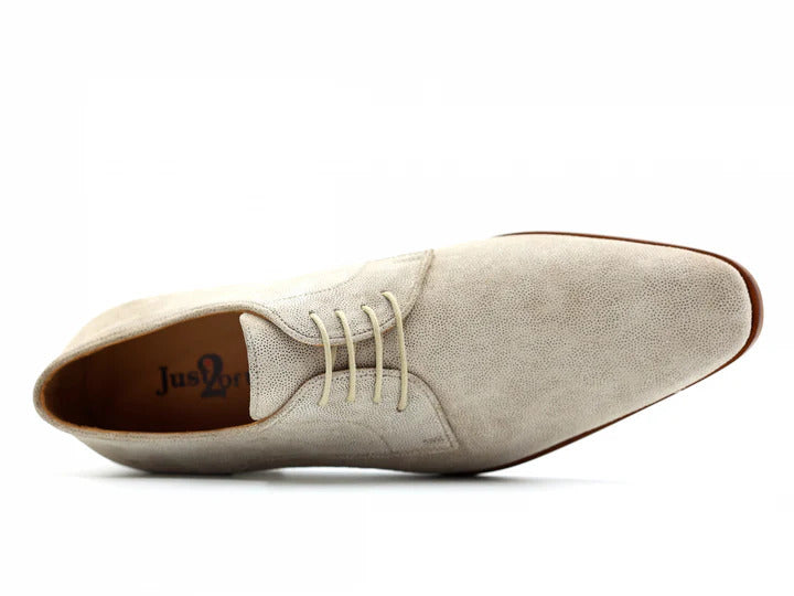 Melik Just2ofus Trouw­schoenen Suède – Beige