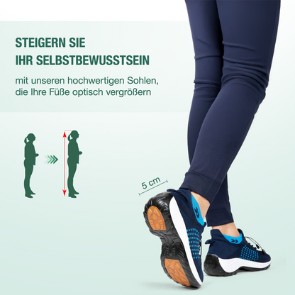 Ambulo orthopedische schoenen gebreide stof - blauw marineblauw