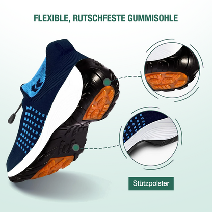 Ambulo orthopedische schoenen gebreide stof - blauw marineblauw