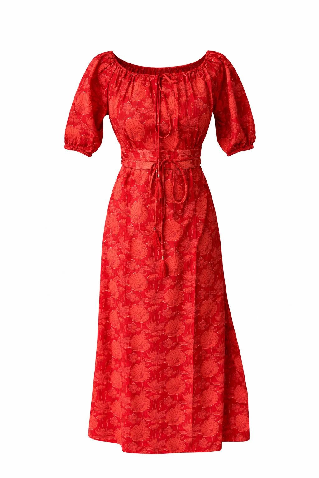 Selene Zomerjurk - Bohemian Maxi Jurk Rood