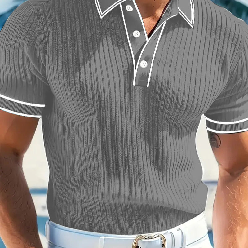 Casual poloshirt met korte mouwen