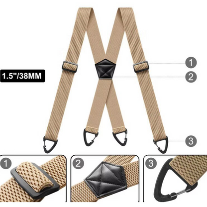 X-Back - Bretels met Clipbevestiging – Comfort zonder druk op de onderrug