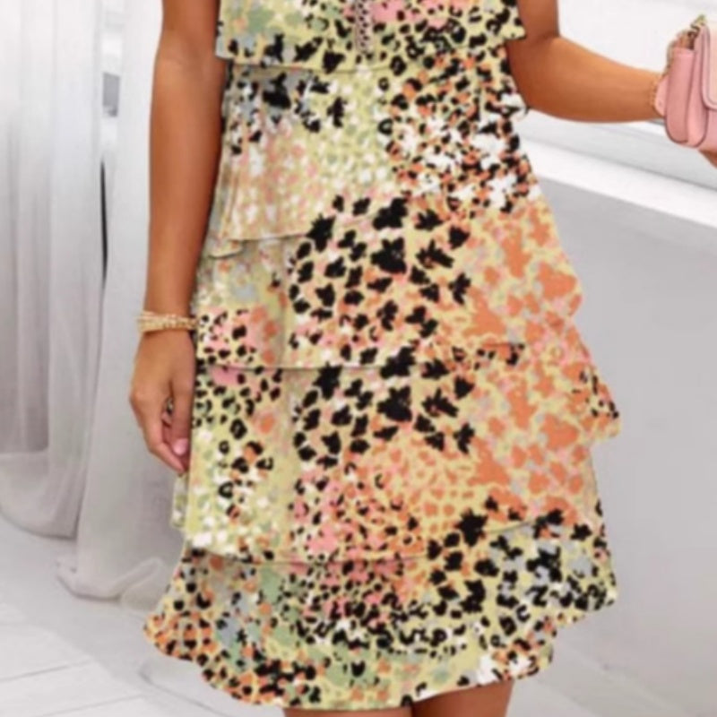 Valenza™ – Classy damesjurk met elegante print en verfijnde afwerking
